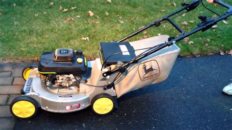 John deere 14sb mower. john deere 14sb push mower. will run ok when choke is closed, otherwise revs up and down. have taken carb off and cleaned with carb cleaner and air, pulled all screws and jets out to clean--still same … read more 