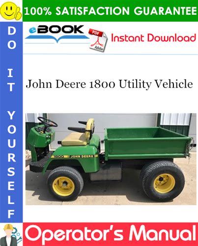 John deere 1800 utility vehicle manual. - John deere 300d 310d 315d tlb oem parts manual.