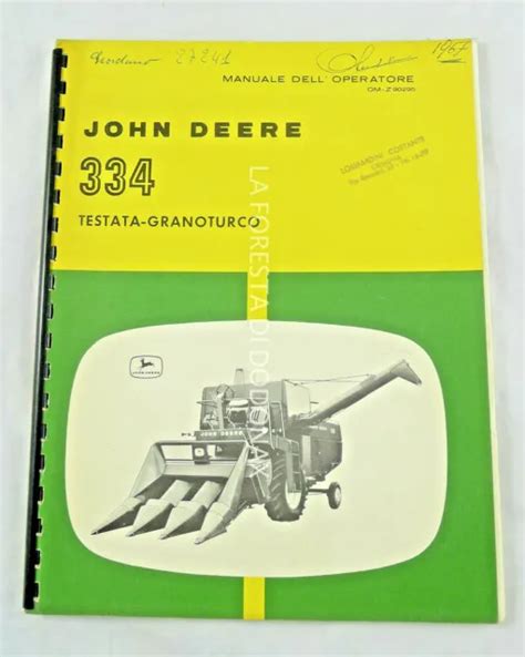 John deere 2010 manuale di servizio del trattore industriale. - New holland 678 roll baler owner manuals.