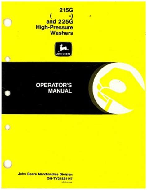 John deere 215g hi pressure washer oem service manual. - Harley davidson la riders deluxe manual.