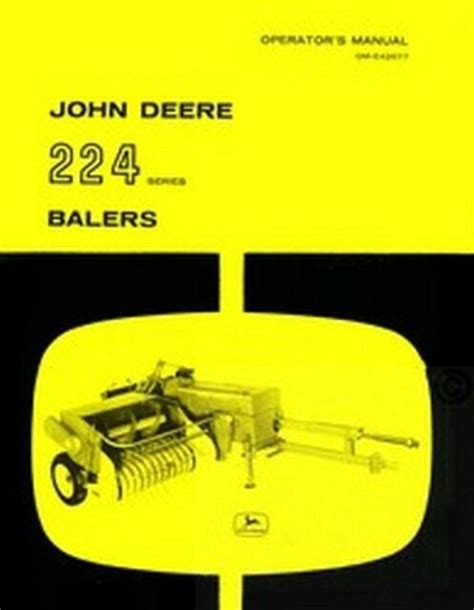 John deere 224 w ballenpresse service handbuch. - Betaenkning ii vedroerende foranstaltninger til hindring af udnyttelse af boligmangelen.