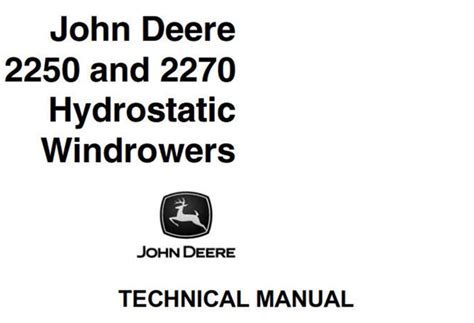 John deere 2250 2270 hydrostatic windrower technical oem service manual. - Course of probability theory chung solutions manual.