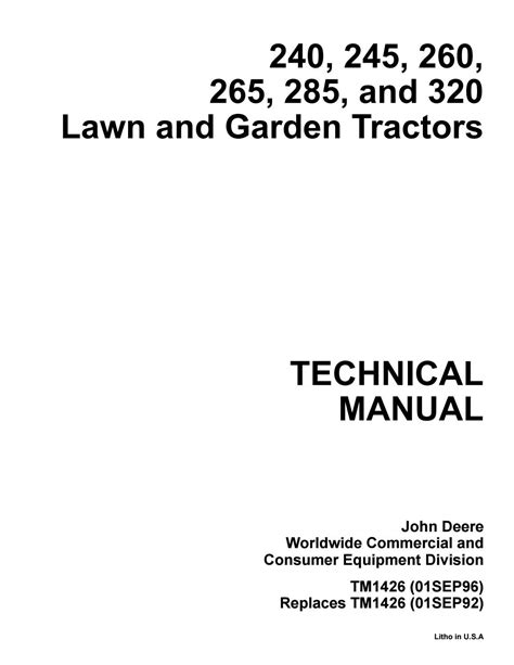 John deere 265 lawn mower repair manuals. - Jérome savonarole et son temps d'après de nouveaux documents.