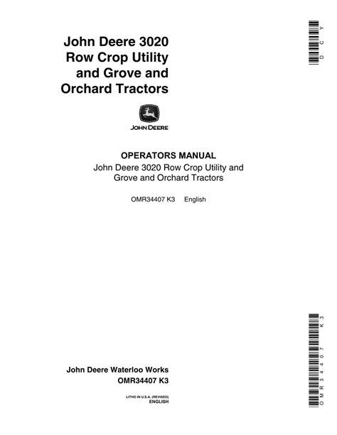 John deere 3020 tractor operators manual sn 0 67999. - Triton agio manual electric shower white.