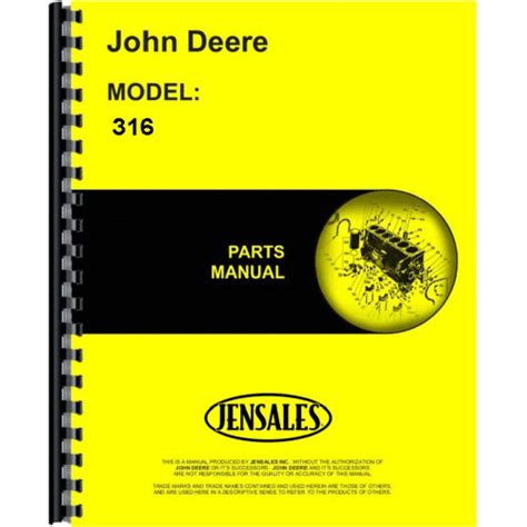 John deere 316 318 420 285001 up oem operators manual. - Dean smith and grace lathe manual.