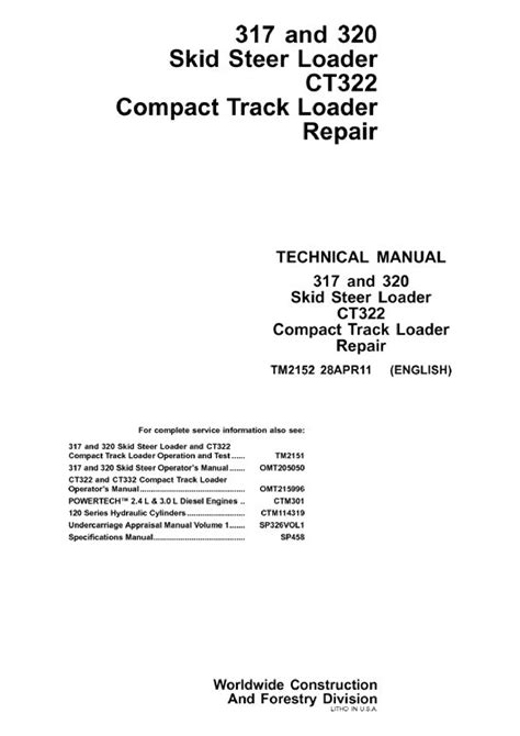 John deere 317 320 ct322 skid steer repair service manual. - Chemistry 121 lab manual answers unr.