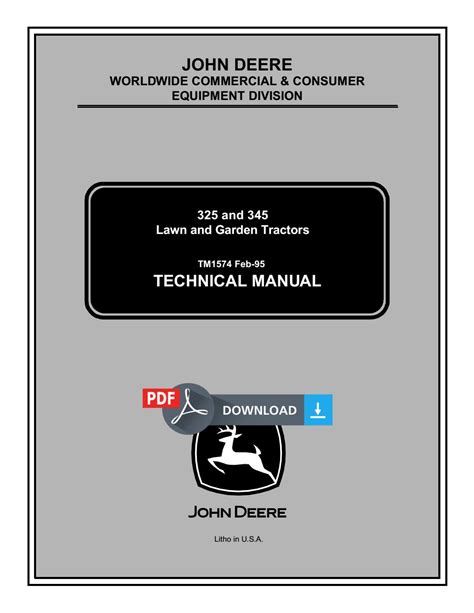 John deere 345 service manual pdf free. This highly detailed PDF manual covers all repairs, servicing and troubleshooting procedures. All technical details taken directly from the manufacturer can be found in this … 