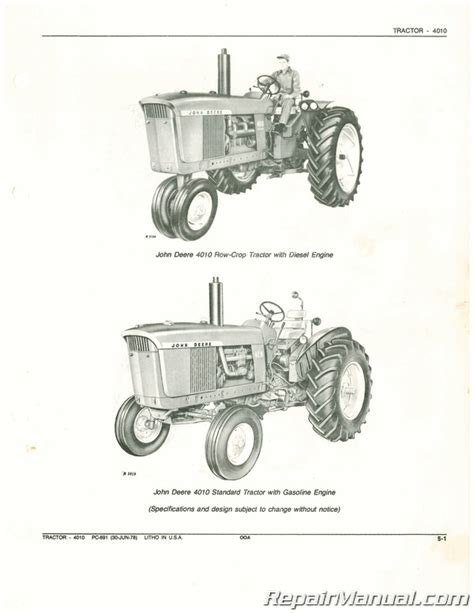 John deere 4010 traktor teile handbuch. - Manuale per carrello elevatore linde manuale h16.