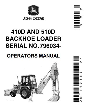 John deere 410d oem operators manual. - User manual zenoah komatsu pc220lc 8.