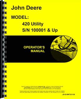 John deere 420u tractor operators manual 80001 100000. - Volvo penta workshop manual d1 30.