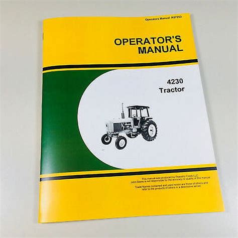 John deere 4230 tractor operators manual. - Jincheng jc150 dirt bike teile handbuch katalog.