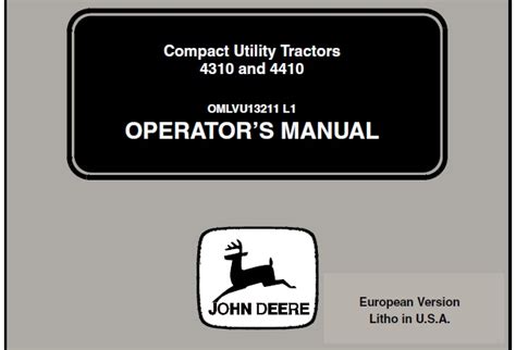 John deere 4310 tractor repair manual. - Ceux de la re sistance, 1940-1944..