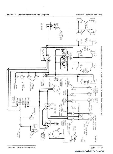 John deere 4440 wiring diagram. Feb 3, 2017 · Posted 2/3/2017 16:00 (#5814527 - in reply to #5814326) Subject: RE: JD 4440 alternator wiring ? (PIC) Faunsdale, AL. I would open the harness up a little if necessary to find where the resistor wire is broken. Most likely it is in the exposed wires at the alternator end since that is where it can flex. pull on the terminal/end of the wire and ... 