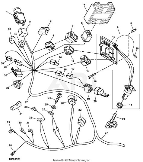 John deere 445 wiring diagram. The John Deere 455 wiring diagram provides a detailed view of the entire electric circuitry inside the tractor. It includes not only the wiring harnesses, but also the various switches, relays, and connectors that make up the machine's electrical system. The diagram also shows the locations of fuses and their respective functions, as well as ... 