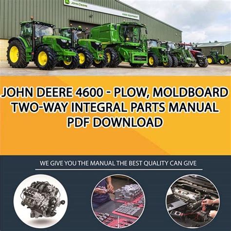John deere 4600 plow owners manual. - The american manual and patriots handbook.