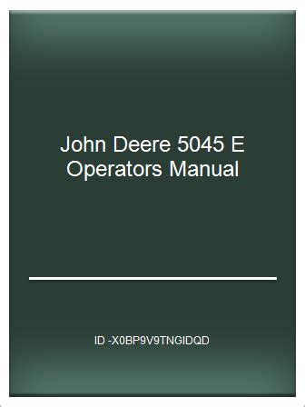 John deere 5045 e operators manual. - Manuale soluzione per segnali e sistemi oppenheim.