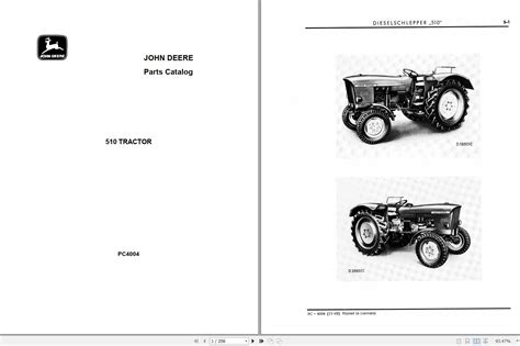 John deere 510 b picture manual parts. - Manuale della pressa per balle krone 130s.