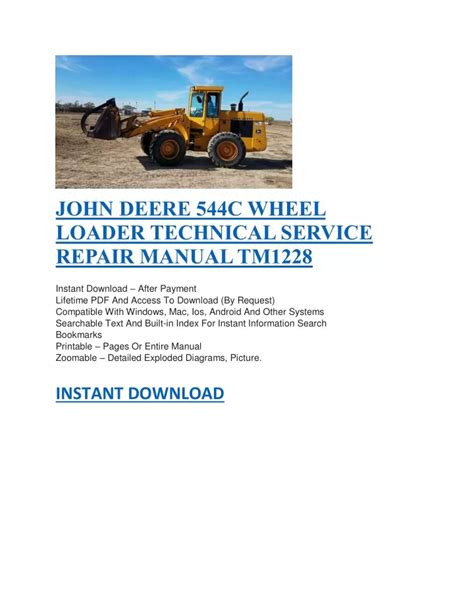 John deere 544c loader technical manual download. - Security guard procedure manual template word.