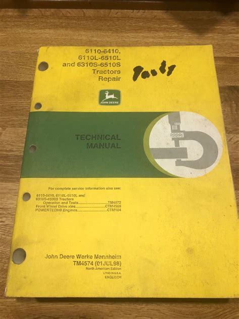 John deere 6110 6410 6110l 6510l 6310s 6510s technisches handbuch tm4574. - Kawasaki 96 vulcan service manual online.