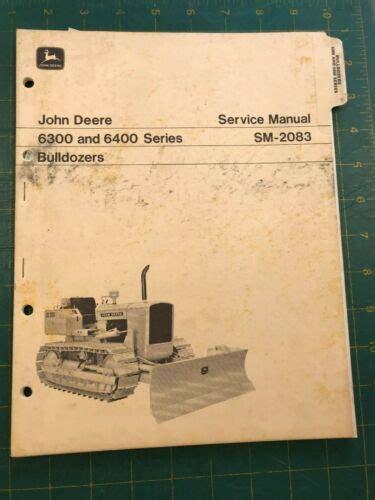 John deere 6300 and 6400 series bulldozers oem service manual. - Marantz sr19 av surround receiver service manual.