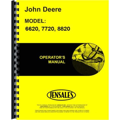 John deere 6620 combine owners manual. - Notas sobre la manipulación de la información.