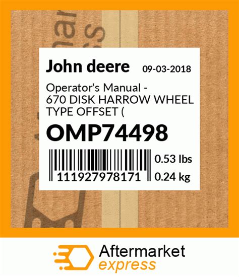 John deere 670 disk assembly manual. - Marantz sr5002 av surround receiver service manual download.