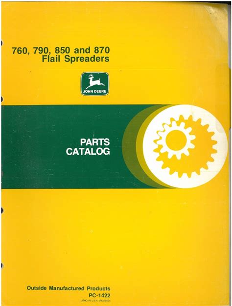 John deere 760 790 850 870 flail spreader parts catalog manual pc1422. - The construction purchasing agent handbook the critical sourcing method.