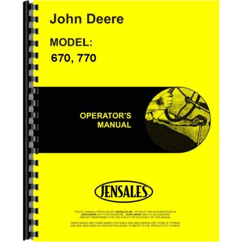 John deere 770 d operators manual. - Un manuale di ristampa classica della letteratura americana di theodore stanton.