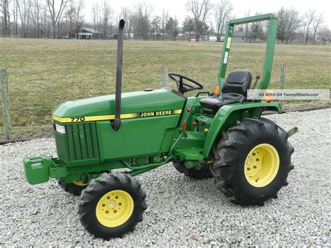 John deere 770 for sale craigslist. For Sale: 1991 John deere 770 4x4 W/Quick tach loader and 60"deck, starts and runs good, 4speed transmission W/ HI-LO, good tires. 1013hrs. Will trade for other tractors. Delivery available. 10,900.00 PH. Calls only. 618-267-9050. do NOT contact me with unsolicited services or offers 
