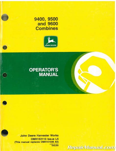 John deere 9400 combine operators manual. - 1998 acura tl coolant temperature sensor manual.