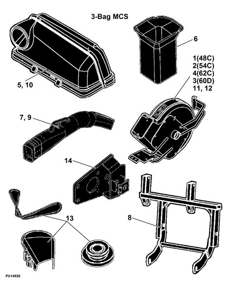 One of the key advantages of having a parts diagram is its ability to assist you in finding the exact part you need. The 48-inch John Deere mower deck can consist of various components, such as blades, belts, spindles, pulleys, and more. By referring to the parts diagram, you can quickly locate the specific part number, ensuring a seamless .... 
