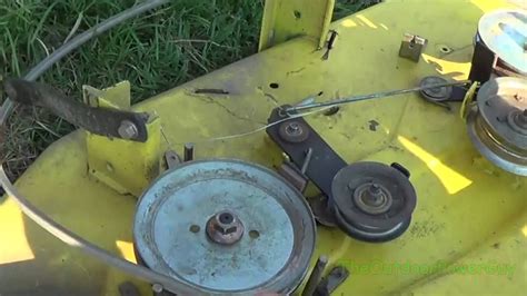 I simplify the task of changing the main drive belt on a John Deere tractor/transmission belt on a John Deere tractor.The particular tractor is how to change a drive belt on a John.... 