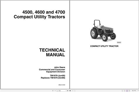 John deere compact utility 4500 4600 4700 technical manual. - Perkins 4 236 manuale delle parti.