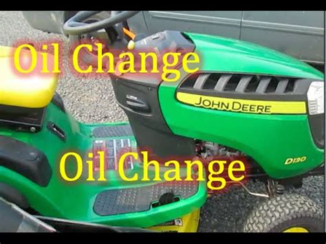 John deere d130 oil capacity. https://www.facebook.com/RMSpeltzThis is a review of the D130 John Deere Lawn Tractor. Great little machine."River Valley Breakdown" Kevin MacLeod (incompet... 