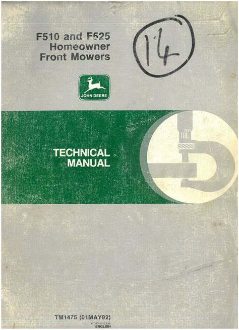 John deere f510 f525 front mower technical manual tm 1475 original. - International marketing 10th edition solutions manual 2.