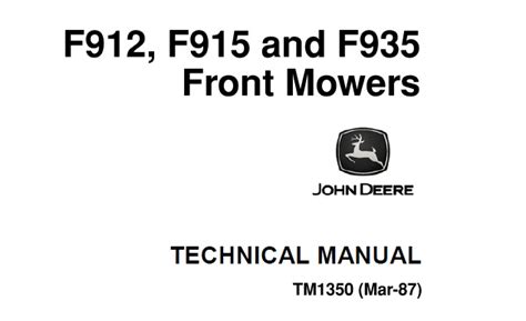 John deere f912 f915 f935 front mower oem service manual. - Polaris slx pro 1200 virage tx txi genesis i pwc service repair workshop manual.
