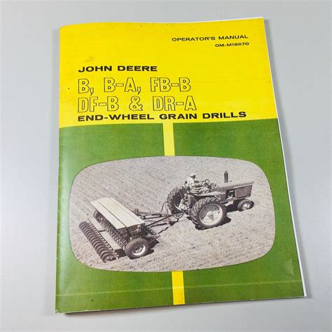John deere fb b grain drill oem operators manual. - Estudio sobre la lengua machiguenga [microform].