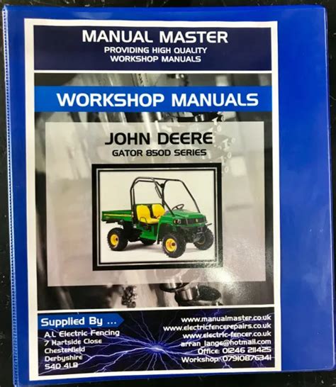 John deere gator 850d service handbuch. - John deere lawn mower manuals model 214.