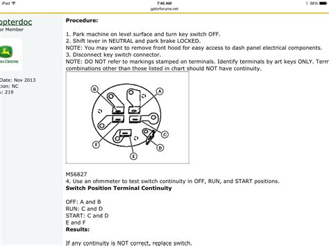 John Deere 318 User Manual • 316, 318 and 420 electrical schematic—single pto • John Deere Gardening equipment ... A2—Ignition Module. 316 (S.N. —362983) Connector. Connector (S.N. 420001— ) 318 (S.N. —364137) X6—Rear PTO Switch 2-Pin. ... The green wire connects to terminal "B" of key switch (S1), not to circuit breaker (F3 .... 