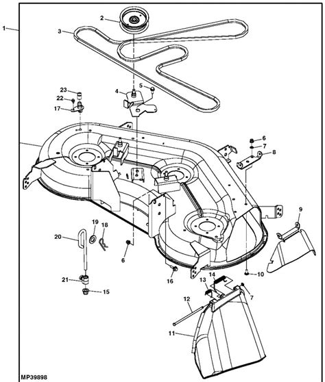 John deere l120a parts diagram. Belt Diagram and Explanation for a John Deere L120. A belt is essential to the functioning of the lawn tractor. If you need a picture of a John Decree L120 belt, you can find one in the post above. John Deere L120 Breakdown of the John Deere L120’s Deck Belt and Its Components. Placed directly below the John Deere L120 tractor. 
