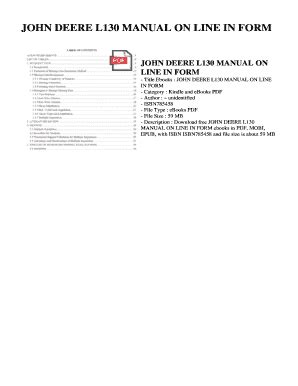 John deere l130 manual on line in form. - Yanmar industrial engine 4tne92 4tne94l 4tne98 service repair workshop manual.