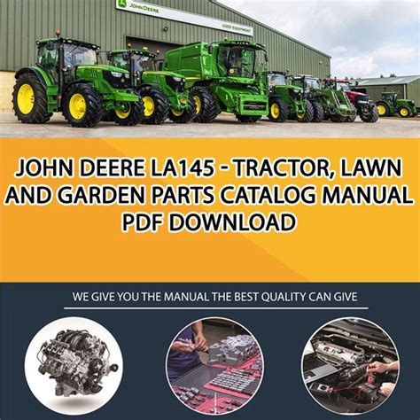 John deere la145 parts manual pdf. How to Adjust a John Deere Drive Belt. The John Deere GX85 and SX85 PIN riding lawn mowers are each equipped with a primary drive belt that powers them forwa... 
