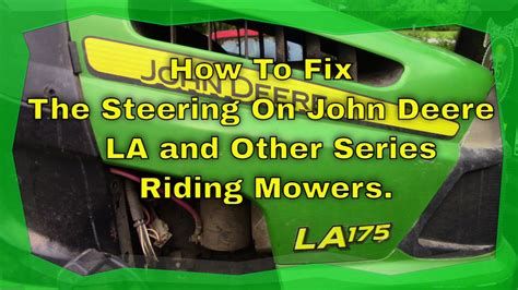 This video shows the servicing of a John Deere LA-175 lawn tractor and includes changing the oil, fuel filter, drive belt and transmission fluid.Our Channel:.... 