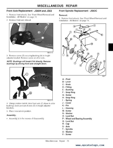 John deere lawn mower manual js 63. - Manual de reparación del montacargas daewoo 5000.