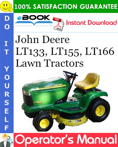 John deere lt133 lawn tractor serial no010001 oem operators manual. - Juegos al aire libre (padres y maestros).