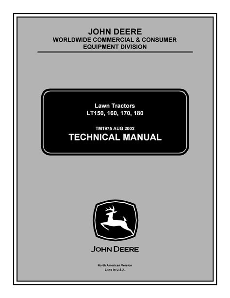 John deere lt160 lawn tractor oem service manual. - The manual a true bad boy.