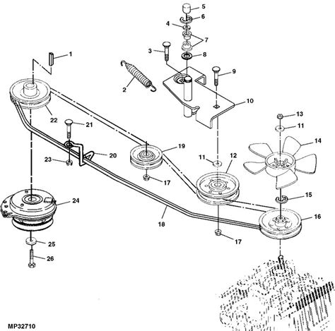 John deere lx280 belt diagram. Riding Mower/Tensioner Spring 