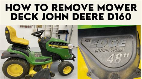 John deere plastic transmission.  How to Remove Mower Deck John Deere D160.  ...