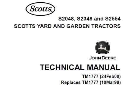 John deere s2048 s2348 s2554 scotts hof und garten traktor service reparaturanleitung download. - Fiat ducato 3 litre workshop manual.
