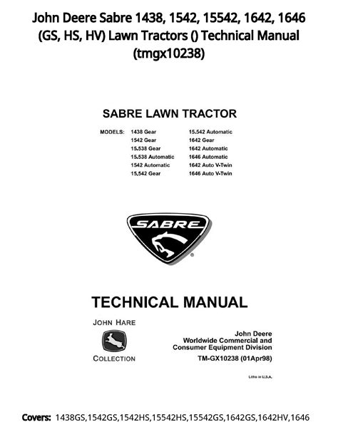 John deere sabre 1438 1542 1642 1646 technical manual. - Hp designjet 111 manual roll feed.